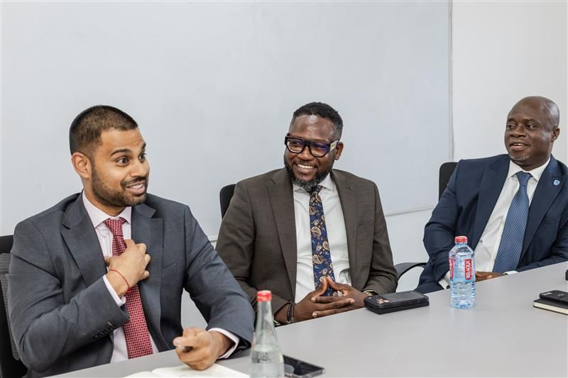 From Left to Right: Dushen Thathiah,  Abdul-Wahab Atchulo Mohamdu, Michael Charway