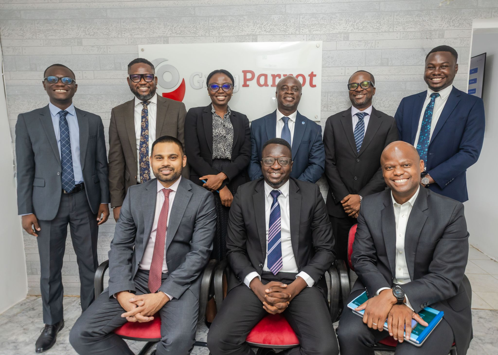 From Left to Right: Matey Aryeh, Abdul-Wahab Atchulo Mohamdu, Ewura Dadzie, Michael Charway,Jabez Kusi, Richard Frimpong, Dushen Thathiah, Papa Kwame Anane, Ontiretse Modise
