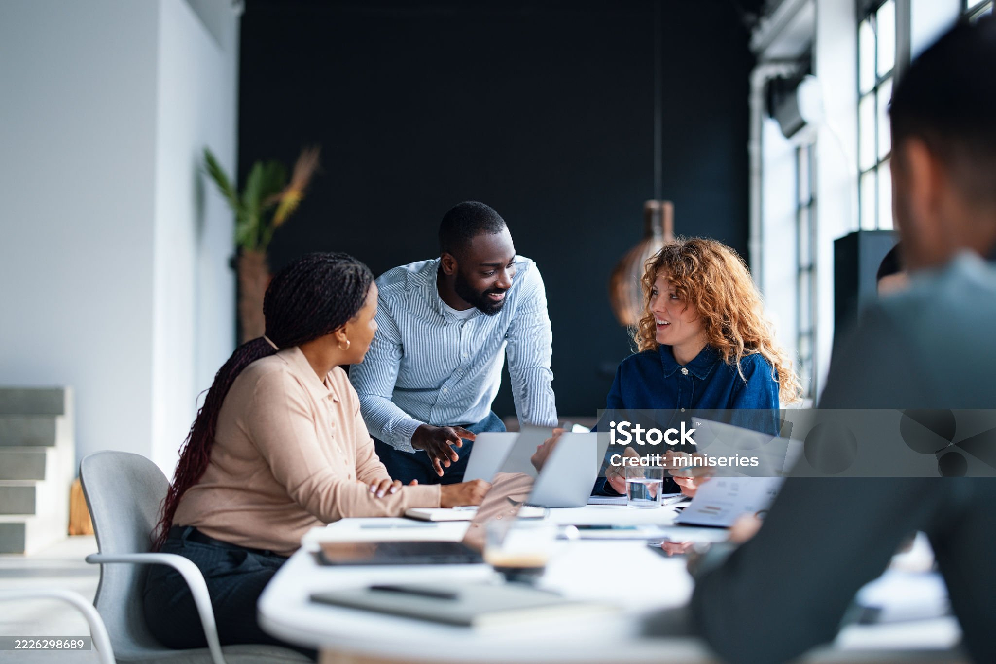 Business team collaborating in a meeting